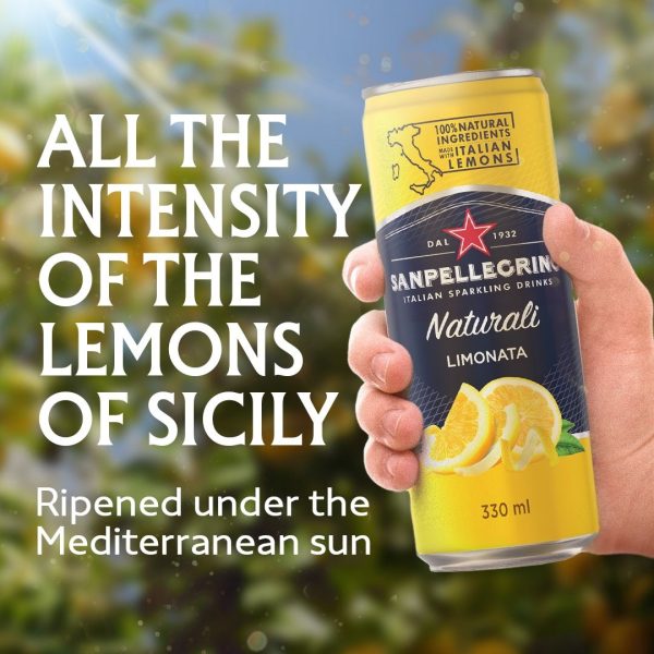 330mL San Pellegrino Limonata Cans (24) - Image 2