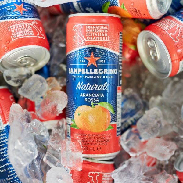 330mL San Pellegrino Aranciata Rossa Cans (24) - Image 4
