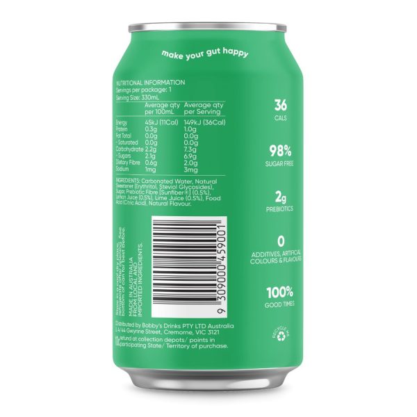 330ml Bobby Lemon Lime (12) - Image 9