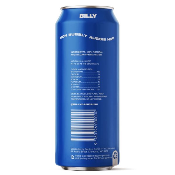 500ml BILLY STILL WATER - Cans (24) - Image 10