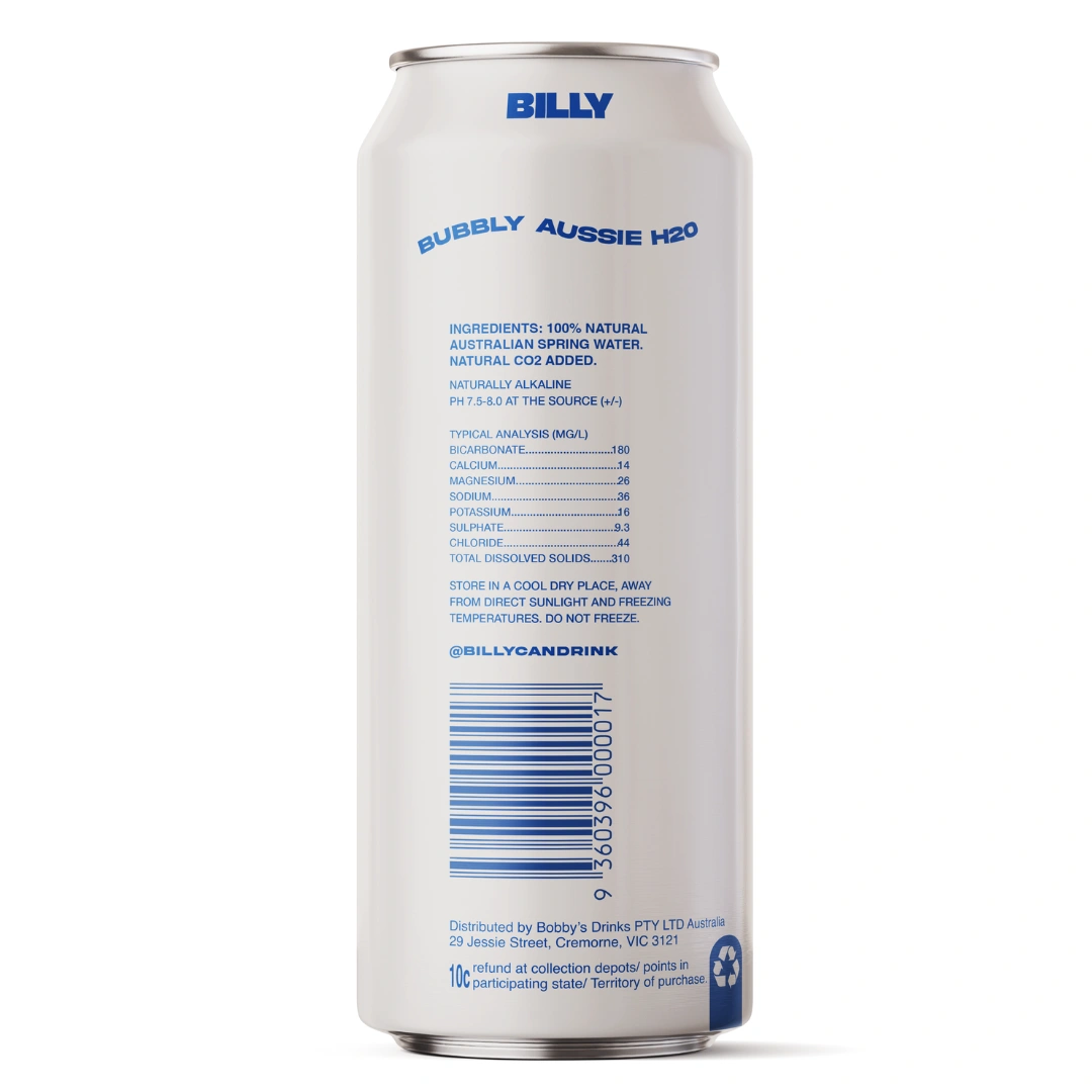 BILLY Sparkling Water 500ml – 24 Pack - Image 4