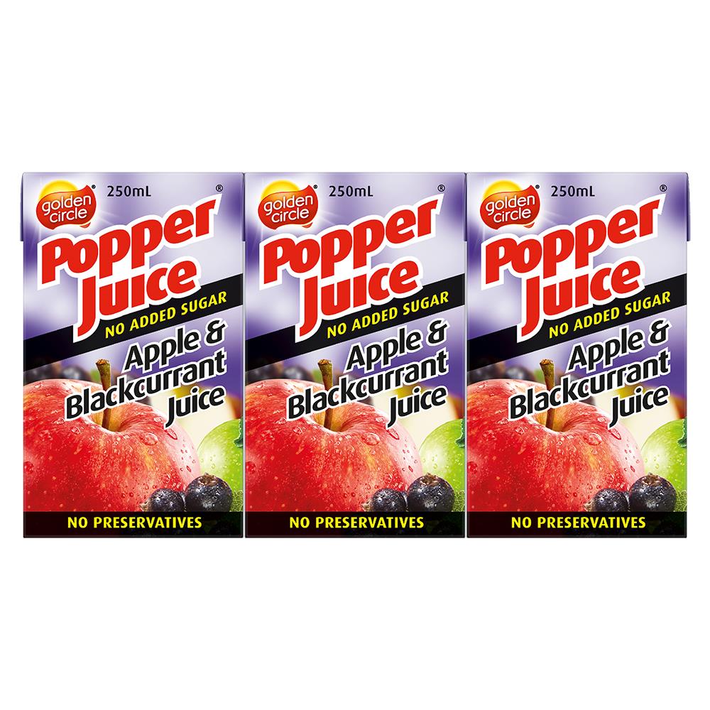 250mL Golden Circle Popper Apple Blackcurrant Juice (24) - Kelly's ...