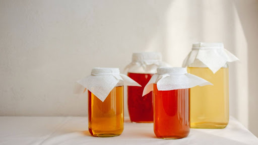 Fermentation process of kombucha