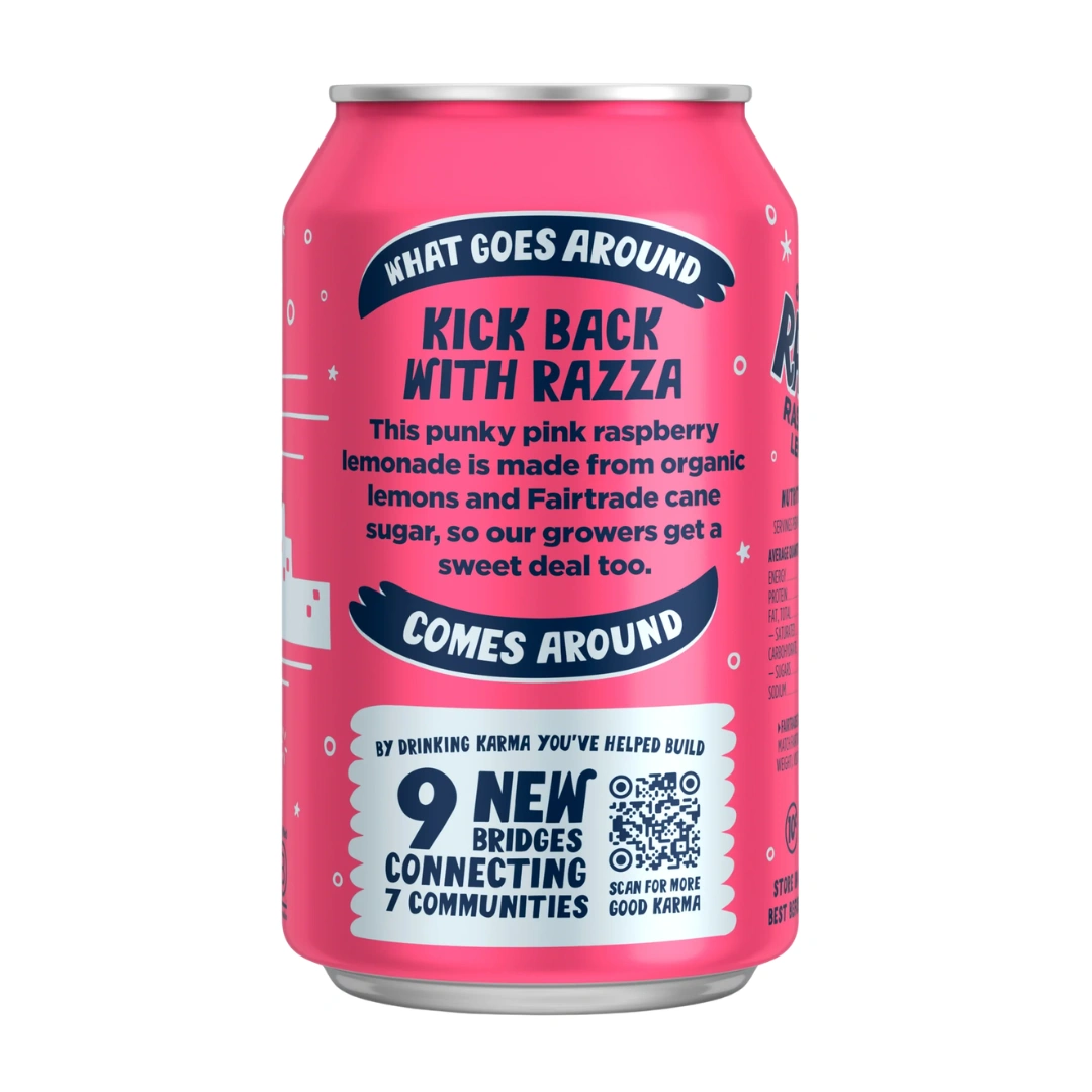 Karma Drinks Organic Razza Raspberry Lemonade 330ml – 12 Pack - Image 3