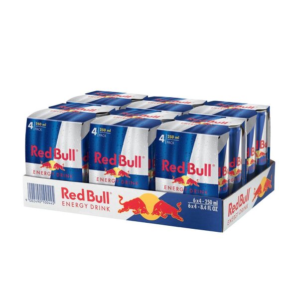 250mL Red Bull Energy Drink 6x4 Pack (24)