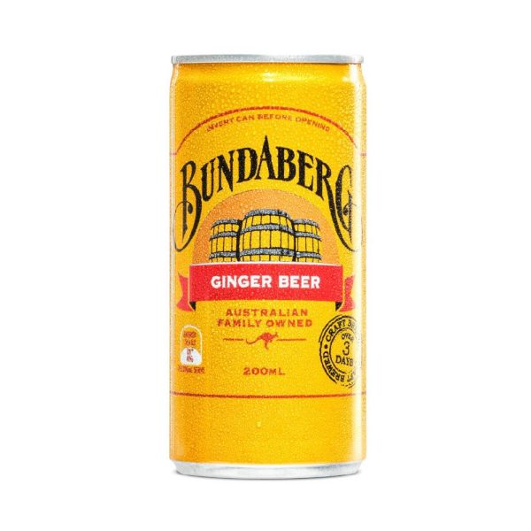 200ML BUNDABERG GINGER BEER CAN (24)