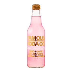 330mL Famous Soda Co. Pink Lemonade Glass (12)