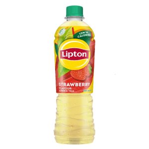 500ML LIP I/TEA STRAW/GREEN - PET (2x12) (24)
