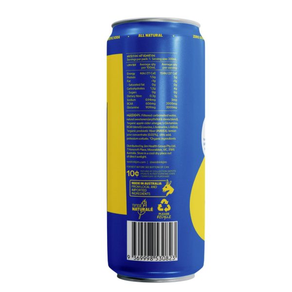 330ML JiM Prebiotic Protein Soda - LEM'N'ADE (12) - Image 10