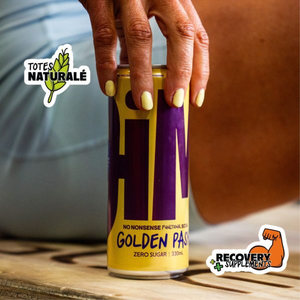330ML JiM Prebiotic Protein Soda - GOLDEN PASH (12) - Image 4