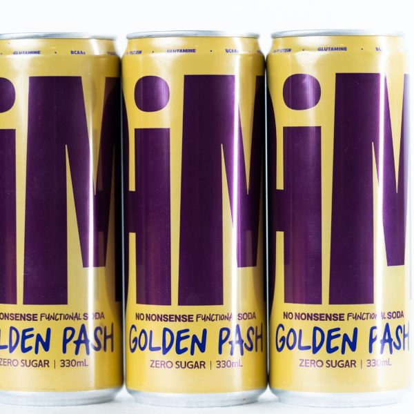 330ML JiM Prebiotic Protein Soda - GOLDEN PASH (12) - Image 8