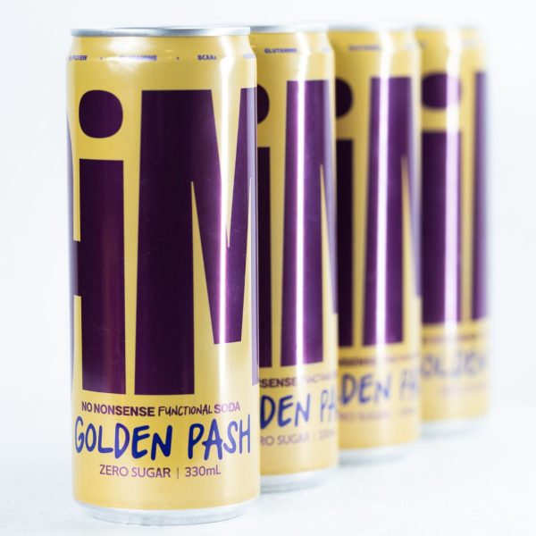 330ML JiM Prebiotic Protein Soda - GOLDEN PASH (12) - Image 5