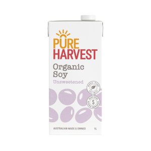 1L PureHarvest Organic Unsweetened Soy Milk (12)