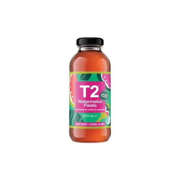 300ML T2 ICED TEA LOW SUGAR - WATERMELON FIESTA GLASS (12)