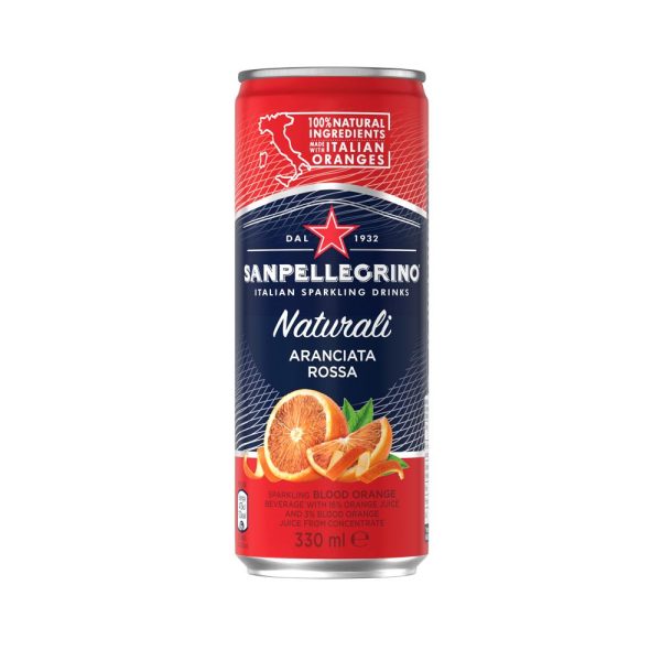 330mL San Pellegrino Aranciata Rossa Cans (24)