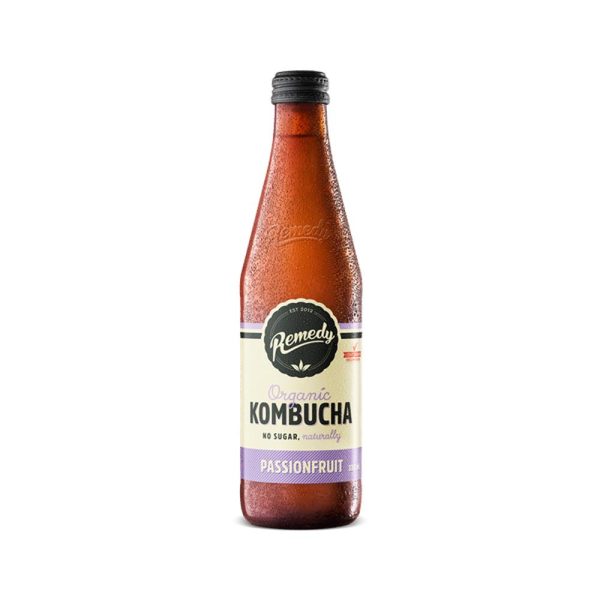 330mL Remedy Kombucha Passionfruit (12)
