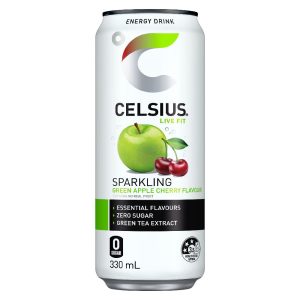 330ML CELSIUS SP/ENERGY-GR/APPLE CHERRY (24)