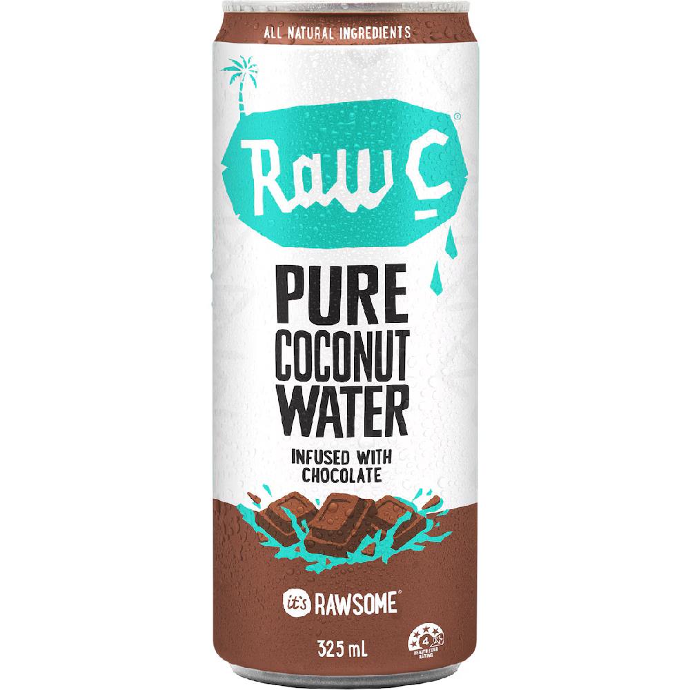 325ML RAW C COCONUT WATER CHOC CAN (12) Kelly's Distributors Pty Ltd