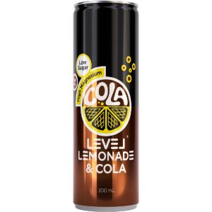 300ML LEVEL LEMONADE - COLA CAN (12)
