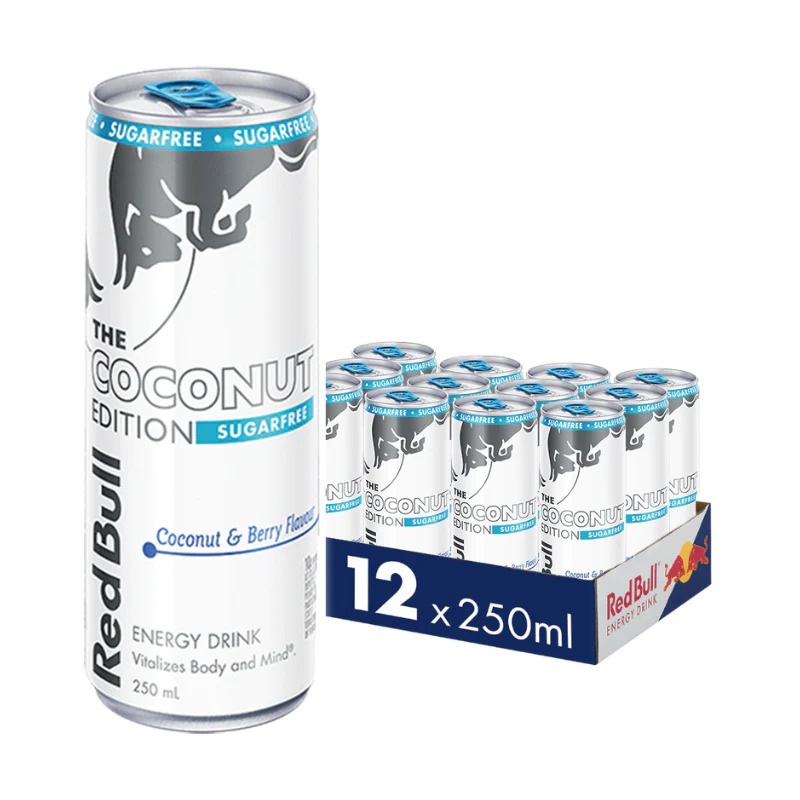 Red Bull Energy Drink Coconut Edition Sugar Free 250ml – 12 Pack