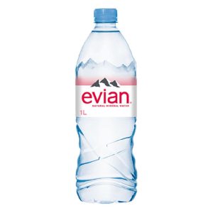 1L EVIAN MINERAL WATER (12)