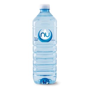 600mL Nu Pure Spring Water Square Bottles (24)