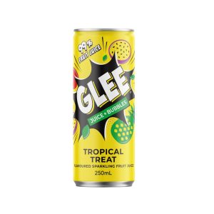 250ml Glee Juices&Bubbles Tropical Treat cans (24)