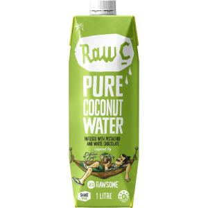 1LT RAW C WH/CHOC & PISTA COCONUT WATER (6)