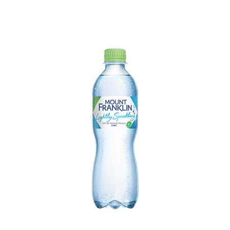 450mL Mount Franklin Lightly Sparkling Water Lime (24)