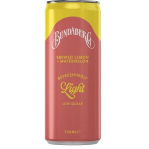 250ML Bundaberg Refreshingly Lights Lemon and Watermelon (24)
