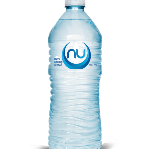 600mL Nu Pure Spring Water Round Bottles (24)