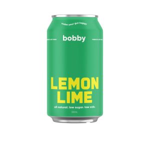 bobby Prebiotic Lemon Lime 330ml – 16 Pack (4x4)