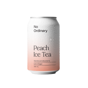 No Ordinary Peach Ice Tea 330ml – 12 Pack