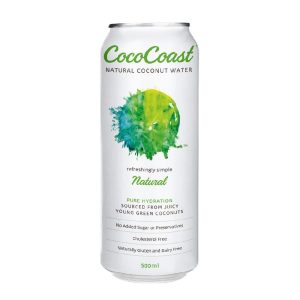 CocoCoast Natural Coconut Water 500ml – 24 Pack