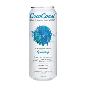 CocoCoast Sparkling Coconut Water 500ml – 24 Pack