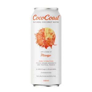 CocoCoast Mango Coconut Water 500ml – 24 Pack