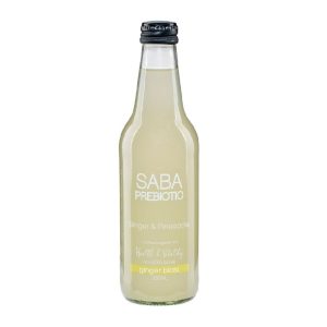 Saba Prebiotic Soda Pineapple & Ginger Zero Sugar 330ml – 12 Pack