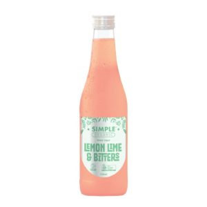 Simple Organic Lemon Lime & Bitters 330ml - 12 Pack
