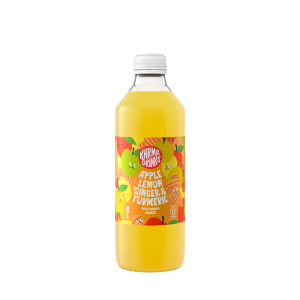Karma Drinks Apple, Lemon, Ginger & Tumeric Juice 300ml – 12 Pack