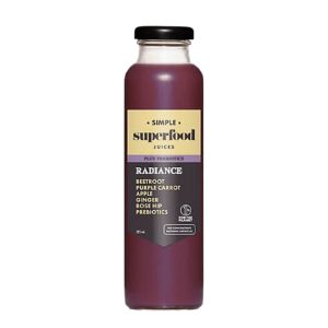 Simple Radiance Prebiotic Superfood Juice Glass 325ml – 12 Pack