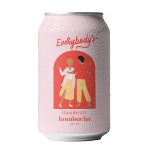 Everybody's Raspberry Kombucha 330ml - 12 Pack