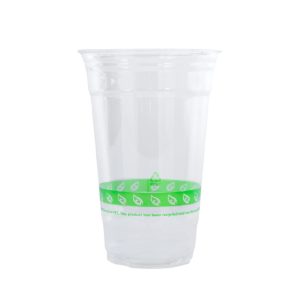 NaturalPak Recycled RPET Clear Cups 20oz (580ml) - 1000 Pack