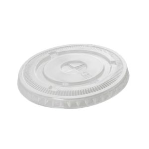 NaturalPak Recycled RPET Flat Lids Clear Cups 98mm - 1000 Pack