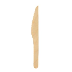 BetaEco Wooden Cutlery Knife - 100 Pack