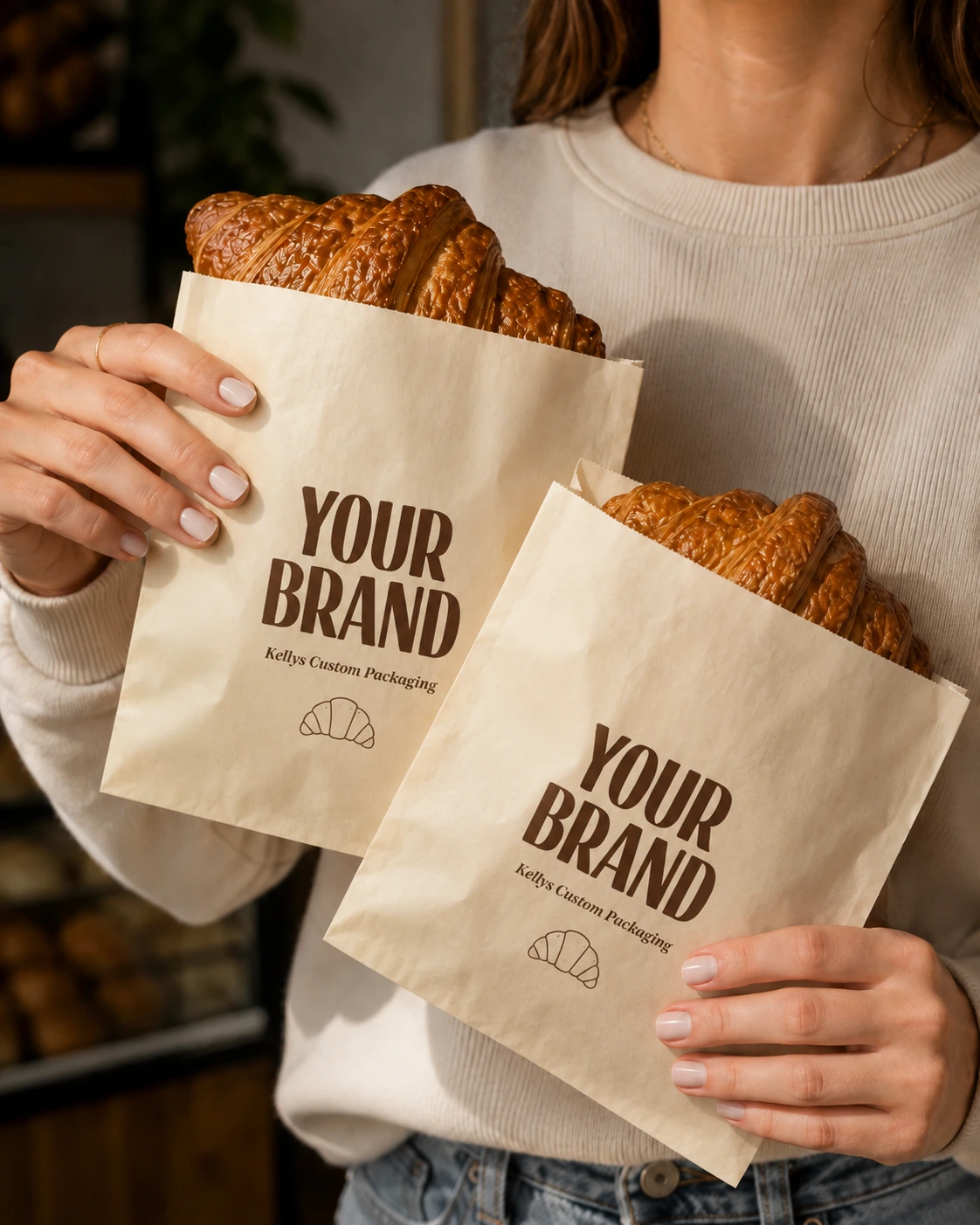Flat paper bags