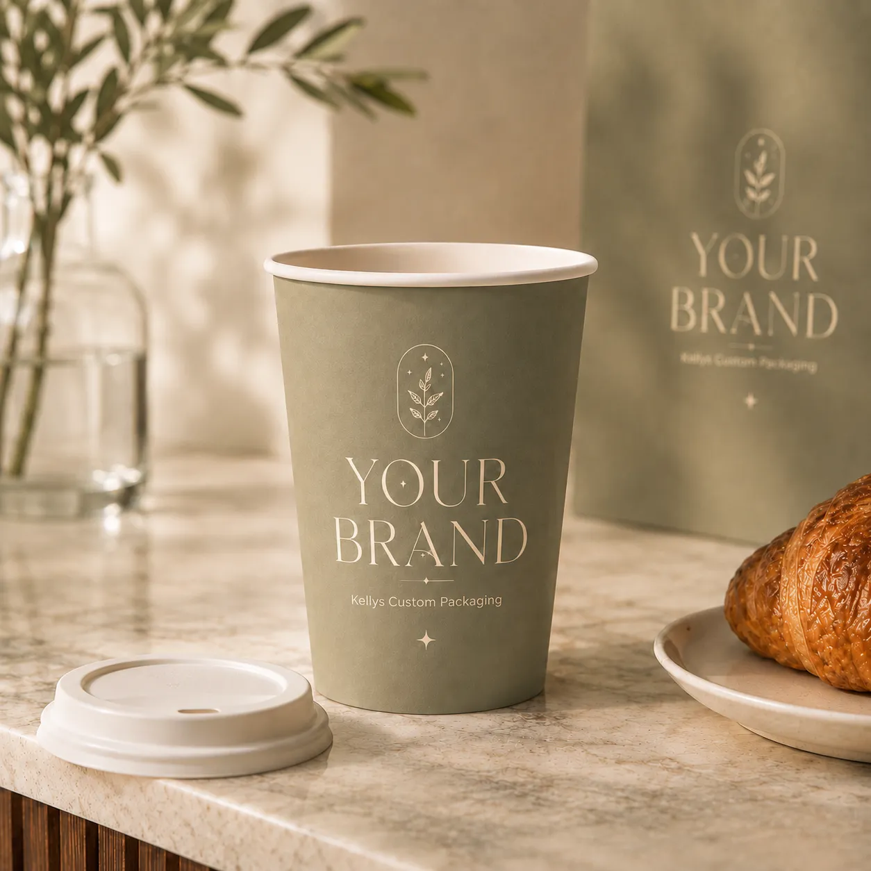 Hot coffee cups