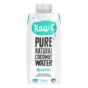 Raw C Straight Up Coconut Water 330ml – 12 Pack