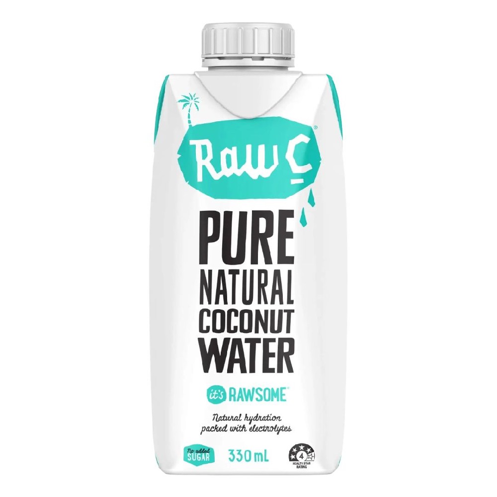 Raw C Straight Up Coconut Water 330ml – 12 Pack