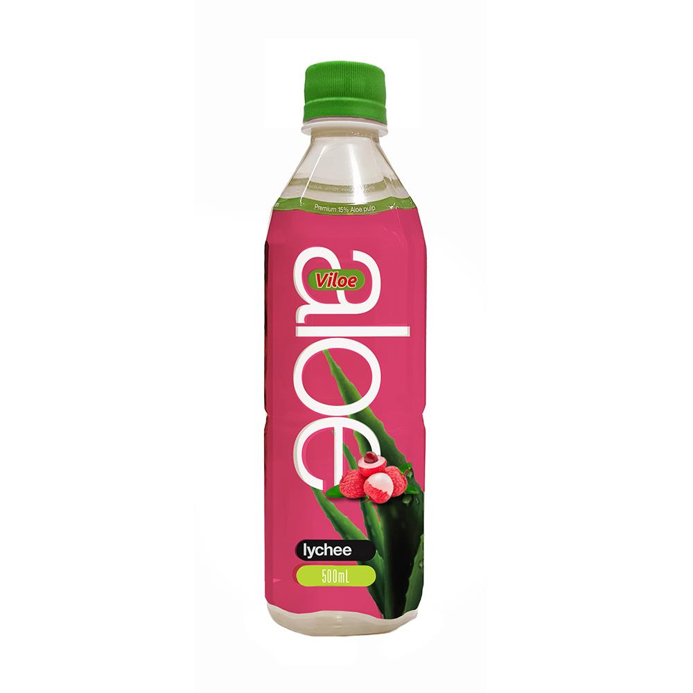 Viloe Aloe Lychee 500ml  12 Pack - Kelly's Distributors Pty Ltd