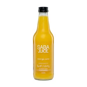 Saba Juice Organic Orange 330ml – 12 Pack